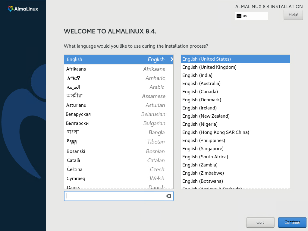 Installing AlmaLinux